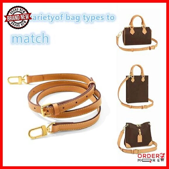 Adjustable Leather Shoulder Strap Replacement for Handbags, 43-52 Inches - Picture 7 of 8